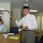 Axel Mehrle wearing a Kyrgyzstan Hat